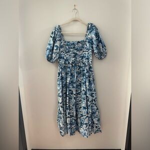 Abercrombie & Fitch Emerson Poplin Sleeve Midi Dress